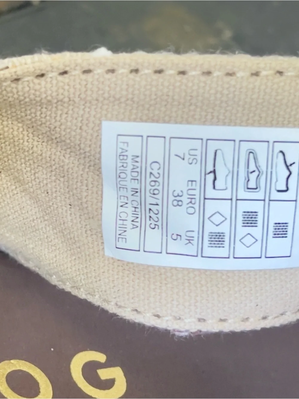 Rocket Dog Brown Flip Flops with Multicolor Canvas Straps